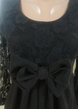 Коротке/міні сукня з гипюровыми вставками. маленьке чорне плаття xs-m4 фото