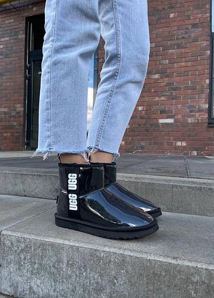 Зимові уггі ugg classic clear mini black