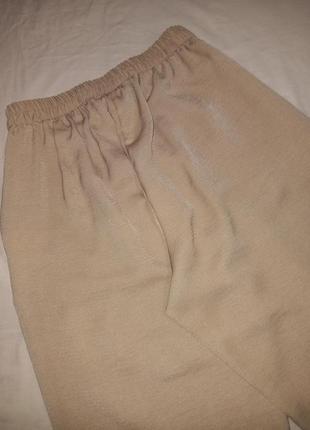 Брюки брюки свободного кроя кэжуал укороченные зауженные к низу7 фото
