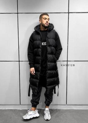 Жилетка длинная белая