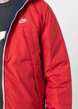 Двусторонняя куртка с капюшоном nike sportswear therma-fit4 фото