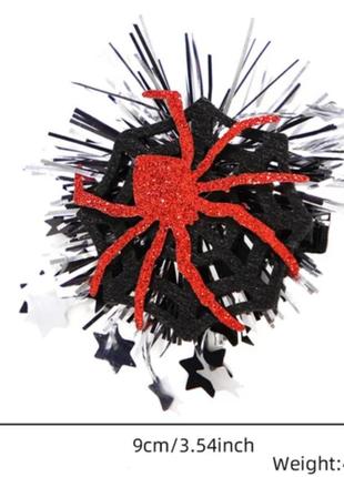 Заколка для волос хэллоуин паук 🕷️🕸️1 фото