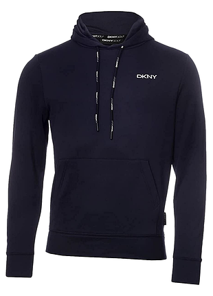Темно синее мужское худи dkny