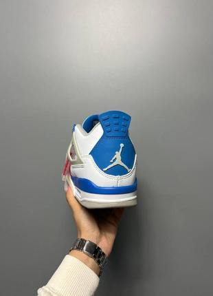 Кроссовки nike air jordan 4 retro golf military blue7 фото