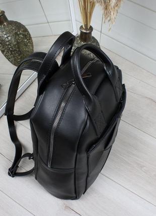 Женские рюкзак в черном  цвете вместительный4 фото