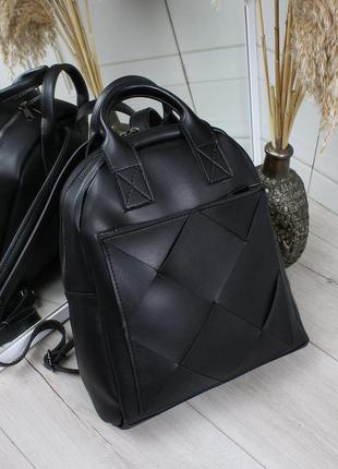 Женские рюкзак в черном  цвете вместительный9 фото