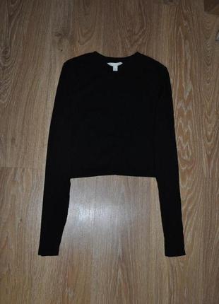 Укороченный лонгслив в рубчик от h&amp;m