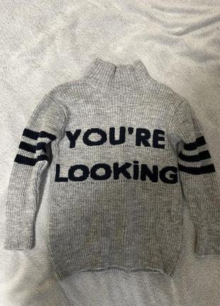 Свитшот кофта свитер теплый гольф худи