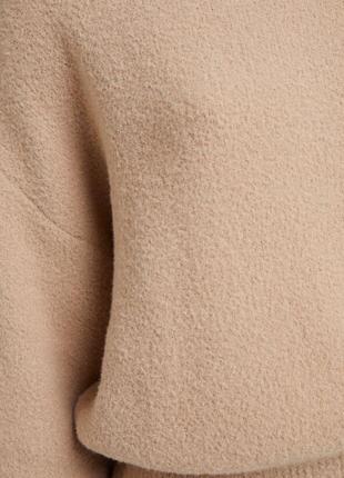 Женский теплый мягкий бежевый свитер бершка bershka6 фото