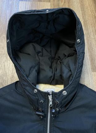 C.p. company мужская пуховая куртка си пи компани пуховик оригинал черная stone island с капюшоном зимняя xl2 фото