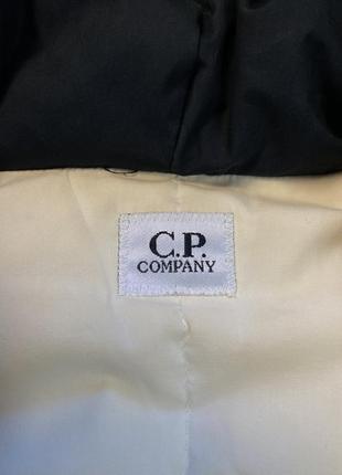 C.p. company мужская пуховая куртка си пи компани пуховик оригинал черная stone island с капюшоном зимняя xl6 фото