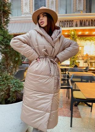 Пальто зимове двостороннє жіноче /дуже тепле