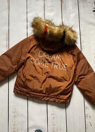 Куртка, коротка куртка, зимова куртка, пуховик, хутро, зима, тепла куртка2 фото