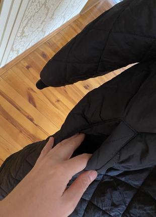 Крутая стильная удлиненная стеганая куртка пальто 🔥3 фото
