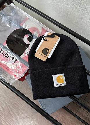 Шапка carhartt черная мужская / женская