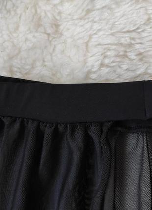Черная длинная юбка пляжная парео юбка макси сетка на высокий рост разрезом спереди в пол секси проз8 фото