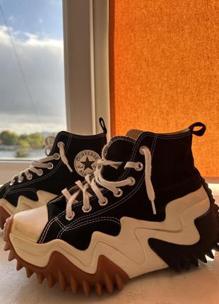 Кеды конверс (converse) женские кеды высокие converse run star motion hi
