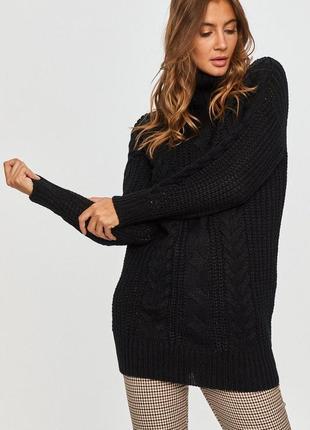 Подовжений вільний вовняний светр в коси/джемпер/светр оверсайз преміум бренду patrizia pepe