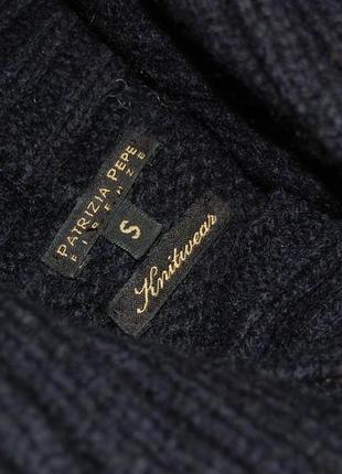 Удлиненный свободный шерстяной свитер в косы/джемпер/свитер оверсайз премиум бренда patrizia pe7 фото
