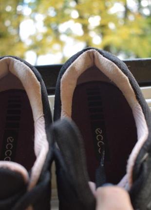 Кожаные спортивные туфли мокасины кроссовки сникерсы ecco р. 40 на р. 41 26,8 см2 фото