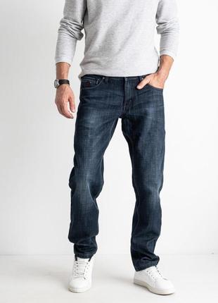 Зимние мужские джинсы на флисе стрейчевые fangsida, турция5 фото