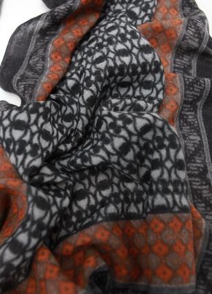Широкий шерстяний шарф ahmaddy шалик3 фото