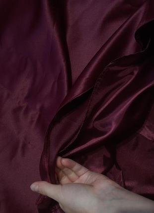 Атласный комплект костюма корсет юбка вишневый винный бордо7 фото