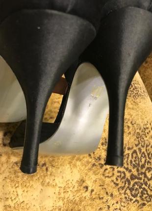 Туфли женские  черные текстиль 40р(7)6 фото