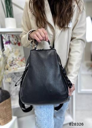 Шкіряний жіночий рюкзак хіт продажів...