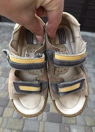 Шкіряні ортопедичні босоніжки miracle me 26 розмір — 17 см2 фото