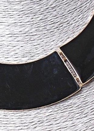 Прикраса на шию намисто кольє воріт золото чорний метал2 фото