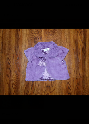 Меховая жилетка f&amp;f на 1-2 года ( 80-92см)