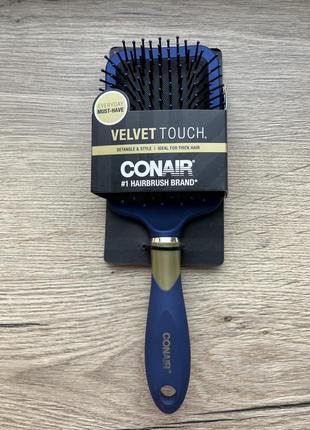 Расческа для легкого расчесывания и укладки, velvet touch, conair