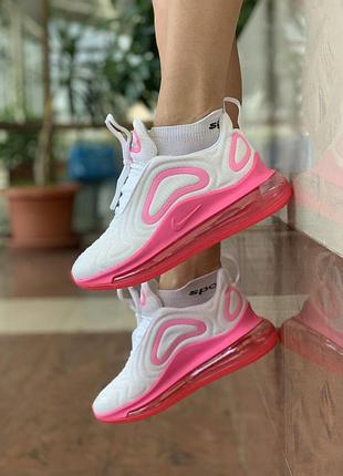 💖nike air max 720 pink white💖кроссовки женские найк найк 720, жіночі кросівки найк аір макс 720