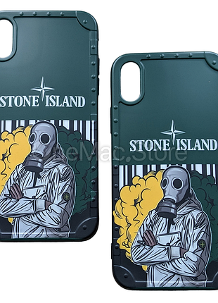 Чохол stone island для iphone x (зелений/green)