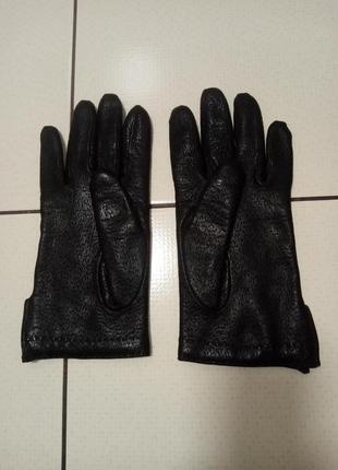 Шкіряні жіночі перчатки2 фото
