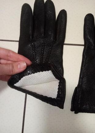 Шкіряні жіночі перчатки4 фото