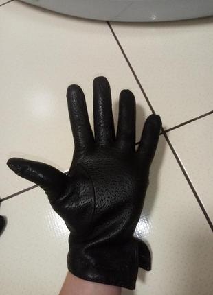 Кожаные женские перчатки5 фото