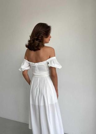 Белое платье, свадебное, размер м5 фото