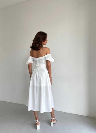 Белое платье, свадебное, размер м4 фото
