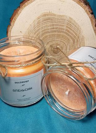 Ароматизована свічка "апельсин" з пальмового воску