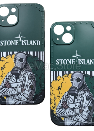 Чехол stone island для iphone 13 (зеленый/green)