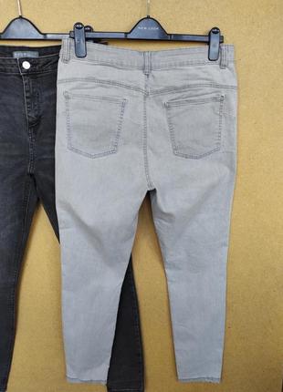 Стрейтчевые джинсы скини высокая посадка denim co р. uk 16 - 50 xl7 фото