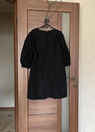 Свободное хлопковое платье с рукавами буфами h&m6 фото