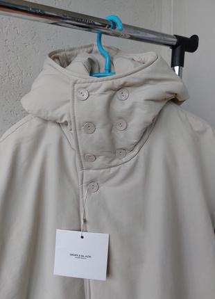 Куртка длинная теплая пальто оверсайз р. s m l6 фото