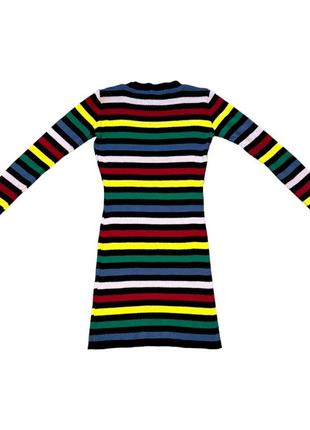 Платье в стиле unif / ретро / в полоску / полосатое / яркое / 90-е 60-е винтаж / вязаное3 фото