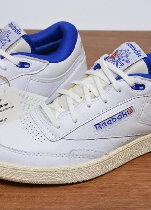 Reebok club c mid ii vintage кожаные кроссовки оригинал4 фото