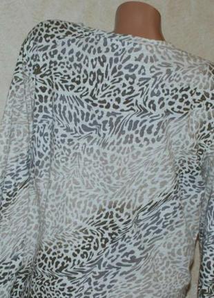 Блуза принтована бренду
 marks &amp; spenser /100% бавовна/10 фото