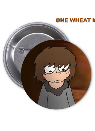 Значок one wheat mark одна пшенична марка