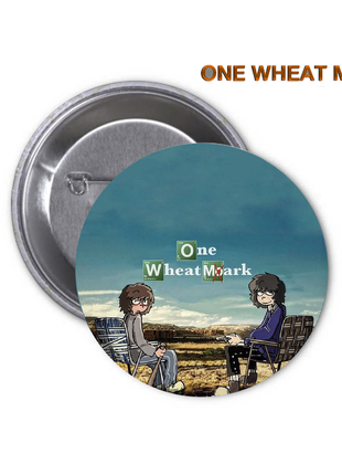 Значок one wheat mark одна пшенична марка